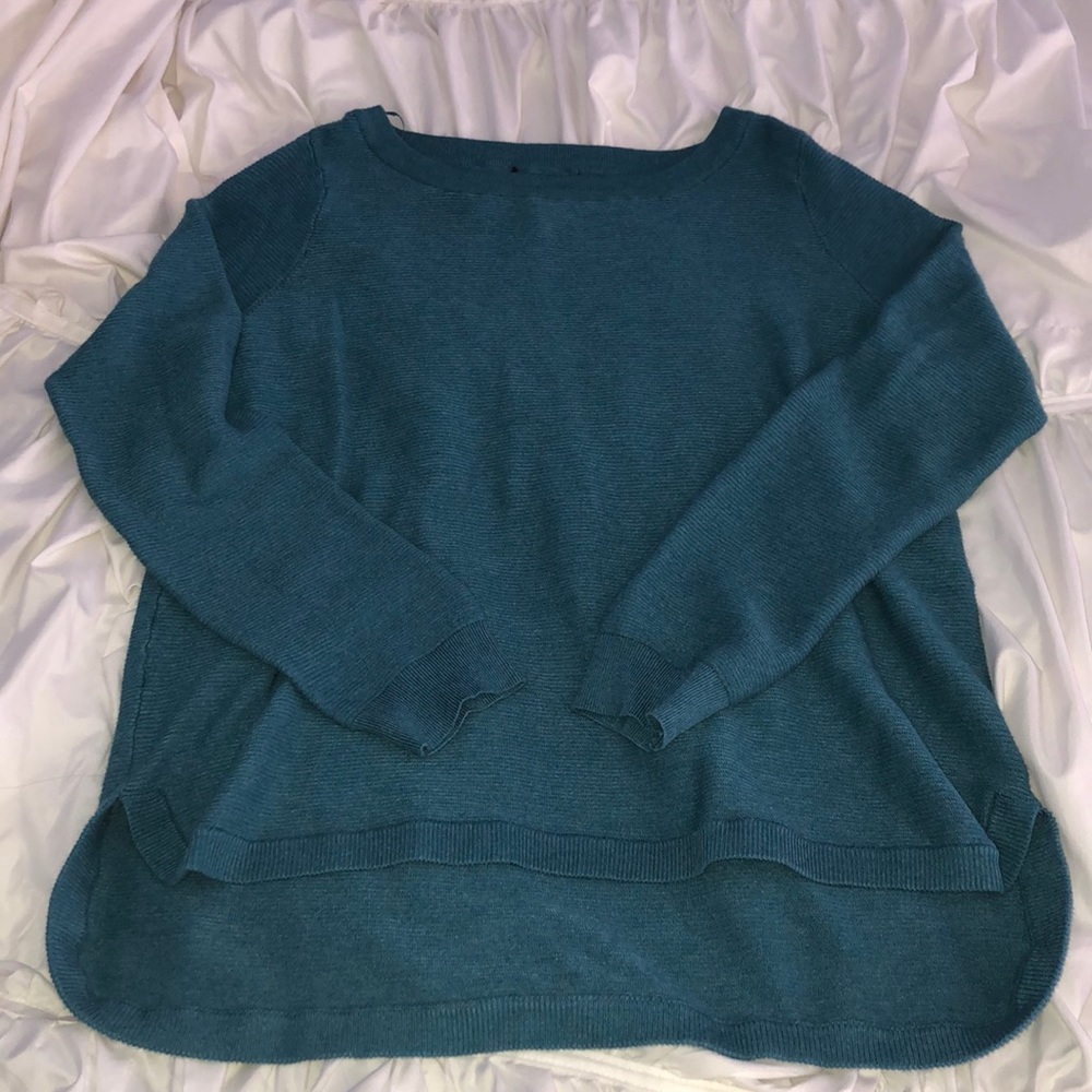 Dark turquoise long sweater!